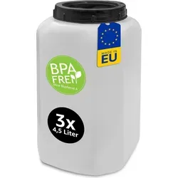 Stück 4,5 Liter Vorratsdosen mit Schraubdeckel Lebensmittelecht BPA-Frei Schüttdose Frischhaltedose Für Küche Hobby Werkstatt Reis Müsli Meh... 3