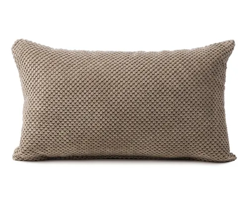 Gözze Zierkissen GÖZZE Kissen SVEN taupe BL 30x50 cm braun Dekokissen