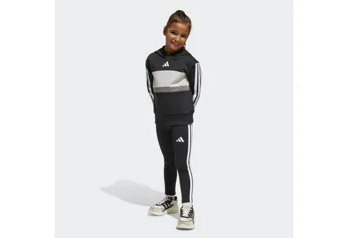 adidas Sportswear Trainingsanzug LG 3S TIB FL ST (2-tlg) schwarz