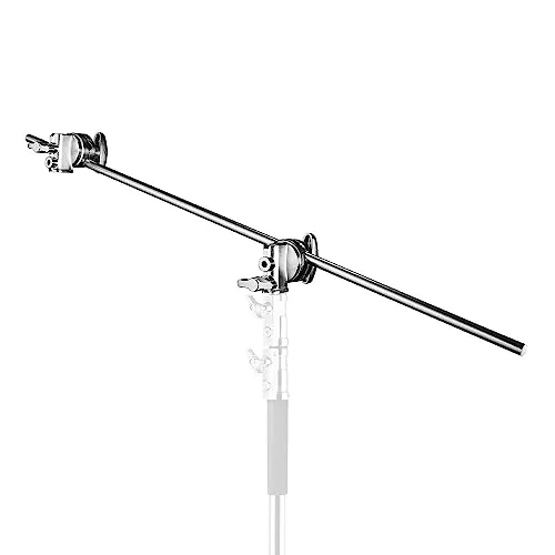 walimex pro Galgen mit 2 Schraubklemmen, 100cm - Fotostudio Zubehör, ideal für gerichtetes Licht von oben, belastbar bis 10kg und vielseitig einsetzbar für optimale Ausleuchtung.