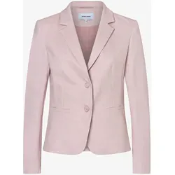 MORE&MORE strukturierter Kurzblazer rosa 34 - Eleganter, taillierter Blazer in Sorbet-Rose mit Reverskragen und V-Ausschnitt. Ideal für den Business-Look und vielseitig kombinierbar. Perfekt für stilbewusste Frauen.