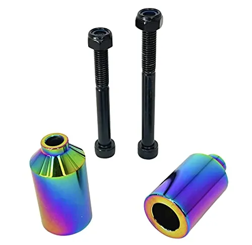 Blunt Stunt Scooter Pegs Alu neochrome - Zubehör für Kinderfahrzeuge, leichtgewichtige Aluminium-Pegs für verbesserten Trick- und Fahrspaß, ideal für Stunt Scooter Enthusiasten ab 8 Jahren.