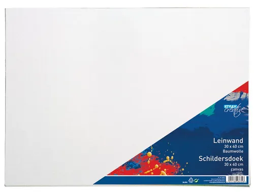 Stylex Schreibwaren Leinwand Leinwand bespannte Keilrahmen 30x40cm