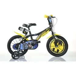 Batman Kinderfahrrad 16 Zoll in schwarz von Dino Bikes