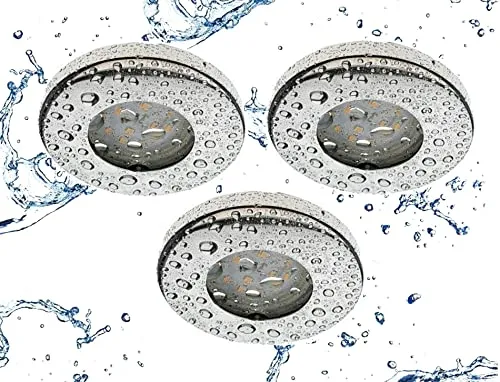 Trango 3er Set IP65 LED Einbaustrahler aus Edelstahl von Trango
