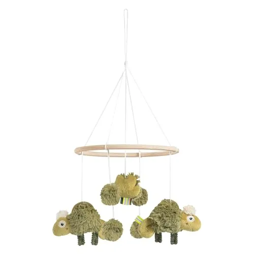 Fehn Holz-Mobile Chamäleon – Niedliches Einschlafhilfe für Babys - Das bezaubernde Holz-Mobile mit sanften Farben und zarten Stofffiguren zieht die Aufmerksamkeit Ihres Babys an und fördert spielerisch die visuelle Wahrnehmung. Ideal als Geschenk zur Geburt und ein schöner Blickfang im Kinderzimmer.