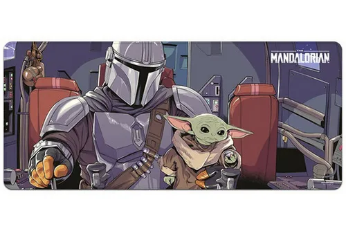 Star Wars The Mandalorian Schreibtischunterlage - Gaming Mousepad XXL - Ideale XXL Schreibtischunterlage (80x35 cm) für Fans von Star Wars. Schützt den Schreibtisch vor Kratzern und Abnutzungen. Offiziell lizenziertes Produkt mit Echtheitssiegel.