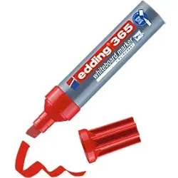edding 365 Whiteboardmarker - rot, 1 Stift mit Keilspitze 2-7 mm
