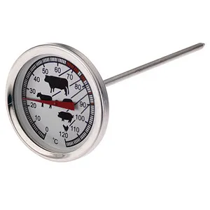 Westmark Braten- und Steakthermometer aus Edelstahl - Präzises Kochthermometer für Fleisch, zeigt die Innentemperatur an und sorgt so für perfekt gegarte Steaks und Braten.