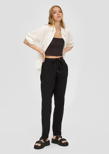 QS Chinos Hose Regular: Hose aus Leinenmix