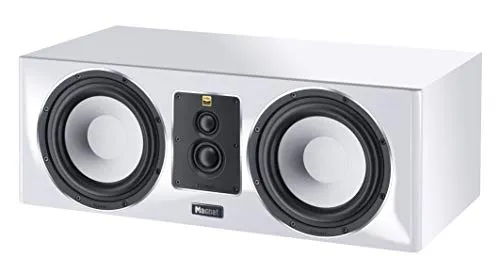 Magnat Signature Center 73 Weiß - Hochwertiger Center-Lautsprecher - Lautsprecher der Kategorie Centerlautsprecher, 3-Wege-System für hervorragenden Klang und edles weißes Design, ideal für Heimkino-Enthusiasten.