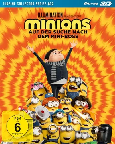 Minions - Auf der Suche nach dem Mini-Boss - 3D Blu-ray - 3D Blu-ray Film für die ganze Familie, voller Humor und Abenteuer, perfekt für Minions-Fans und Kinder ab 6 Jahren.