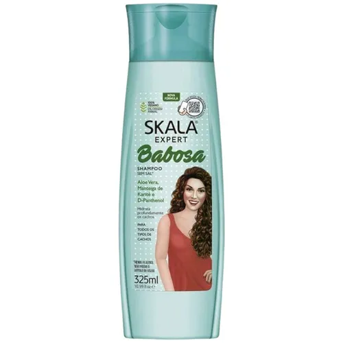Skala Expert Babosa Aloe Vera Shampoo 325ml - Shampoo für lockiges Haar mit Aloe Vera, Shea Butter und D-Panthenol, spendet intensive Feuchtigkeit und verleiht sensationellen Glanz.