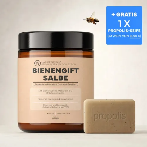 Bienengiftsalbe hochdosiert mit 9 Kräuterextrakten
