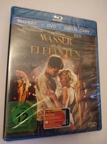 Wasser für die Elefanten Blu-ray und DVD ,  20th century Fox . FSK 12 , neu ovp