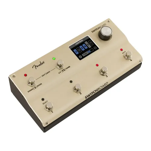 Fender Switchboard Effects Op B-Stock - Effektgerät für Gitarre & Bass; B-Stock mit 5 Relais-Effektschleifen, echtem Bypass und 400 Presets für kreative Klanggestaltung.
