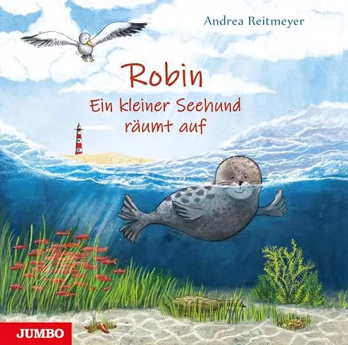Robin – Ein kleiner Seehund räumt auf (Reitmeyers Tierwelt) in weiß von JUMBO