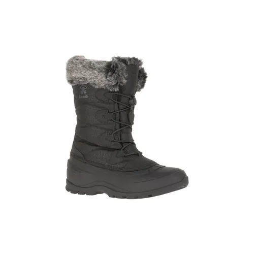 Kamik Momentum 3 Damen-Winterstiefel in Schwarz - Wanderschuhe mit innovativer HEAT-MX-Technologie für wohlige Wärme und wasserdichter Konstruktion, ideal für kalte Wintertage.