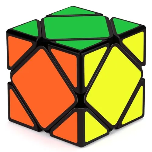 Maomaoyu Zauberwürfel Skewb Speed Magic Cube Puzzle Magischer Würfel PVC Aufkleber für Schneller und Präziser Schwarz
