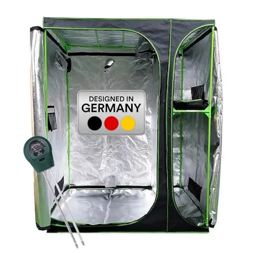 Mucola Growzelt 160x120x205 cm mit 3-in-1 Messgerät von Mucola