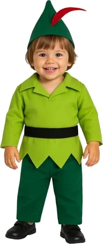 Fiestas Guirca Kostüm Waldwichtel für Kleinkinder 24 - 36 Monate - Kostüme für Karneval, aus 100% Polyester, perfekt für kleine Waldwichtel und unvergessliche Faschingsfeiern.