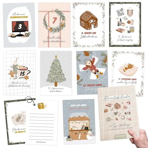 Papierdrachen Karten-Adventskalender 2025-24 Tage Challenge von Papierdrachen