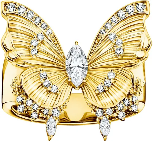 THOMAS SABO Fingerring Butterfly Paradise Cocktail-Ring in gold von THOMAS SABO