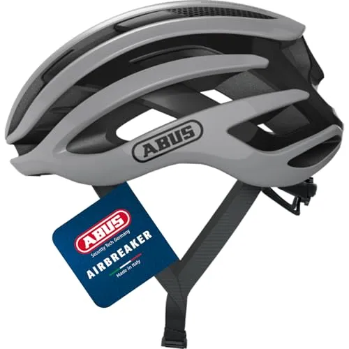 ABUS Rennradhelm AirBreaker - High-End Fahrradhelm für Profis - Fahrradhelme mit leichtem In-Mold Design, optimaler Belüftung und individuellem Sitz dank Zoom Ace Justier-System. Sicherer Kopfschutz und optionaler Helmschutz von Allianz.