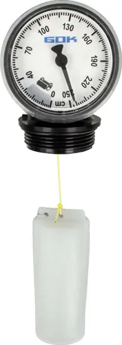 Gok - Füllstandsanzeiger Fsa Messbereich 0 - 250 Cm Höhe, Anschluß Ag 2, Geruchsdicht, 15 277 00