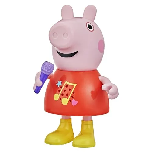 PEP Talk And Sing Peppa - Interaktive Peppa Pig Spielfigur mit über 50 Sätzen und Liedern, ideal für Vorschulkinder ab 3 Jahren. Fördert spielerisch Lernen und Kreativität durch I Spy Spiele und Matschepfützen-Geräusche.