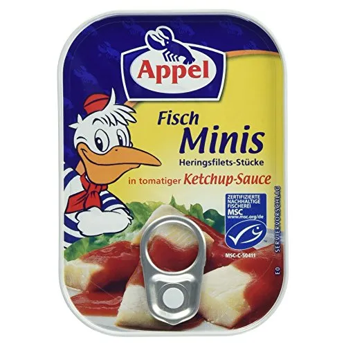 Appel Fisch-Minis Heringsfilets in Ketchup-Sauce, 100g von Appel