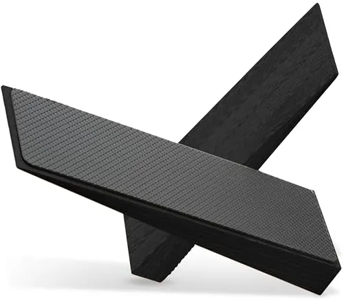 Türstopper rutschfest aus Bambus Schwarz in schwarz von BAM BOO BOX