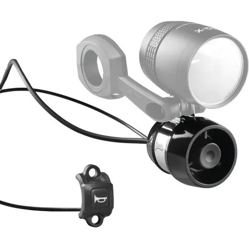 Busch & Müller Winora Hupe - Starke Fahrradklingel - Fahrradklingel mit kraftvollem Klang, 110 cm Kabel und universeller Taster für 6-38V, ideal für sicheres Fahren im Straßenverkehr.