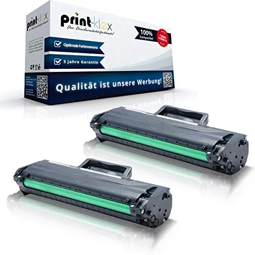 2X Print-Klex Tonerkartuschen für HP Laser 107 Series - Kompatible Tonerkartuschen für HP Lasergeräte, liefern bis zu 1.000 Seiten pro Kartusche. Ideal für hohe Druckvolumen und einfache Handhabung - Office Plus Serie.