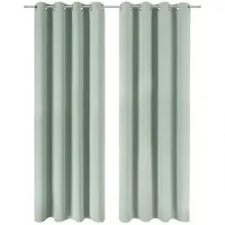 Blumtal Verdunklungsvorhänge 140x265 cm, Grün in grün von Blumtal