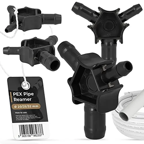 Instalguru PEX Rohr Reibahle 20/25/32 Expander Kalibrator Fräser Fase Werkzeug Rohr RundungRäumen Anfasen Schneiden Kalibrieren Rohrkalibrator Kalibrierungswerkzeug