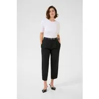 Pants Suiting Regular Fit Schwarz - Elegante Regular Fit Hose mit hoher Taille und knöchellanger Passform. Ideal für stilvolle Outfits, pflegeleicht und vielseitig kombinierbar.