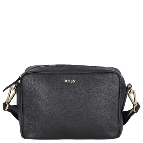 Boss Alyce Umhängetasche aus Leder 21 cm schwarz in schwarz von BOSS