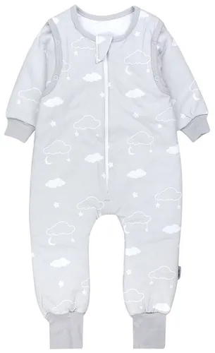 TupTam Babyschlafsack mit Beinen und Ärmeln 2.5 TOG - Schlafsack für Babys und Kleinkinder, ideal für bewegungsfreudige Schläfer. Mit abnehmbaren Ärmeln und aus OEKO-TEX® zertifizierter Baumwolle für ein gesundes Schlafklima.