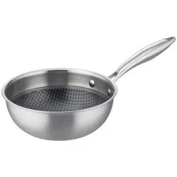 GSW Sauteuse 20 x 8 cm Inoxxa Black - Pfanne mit induktionsgeeignetem Dreischicht-Material für perfekte Wärmeverteilung und hervorragende Antihaftwirkung dank VITAFLON®QUARZIT. Ideal für gesunde Küche und professionelle Anwendungen.