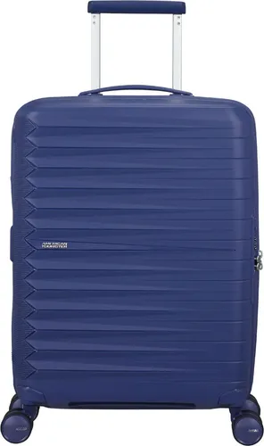American Tourister Fastforward Spinner 55/20 Trolley Dusk Purple - Leichter und stabiler Trolley mit personalisierbarem Sticker, 4 leisen Rollen und TSA-Schloss für sichere Reisen. Ideal als Handgepäck, flexibel erweiterbar für mehr Volumen.