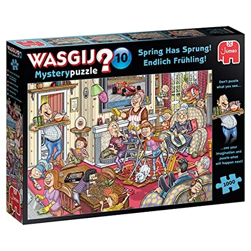 Jumbo 81905 Wasgij Mystery 10 Endlich Frühling! 1000 Teile Puzzle