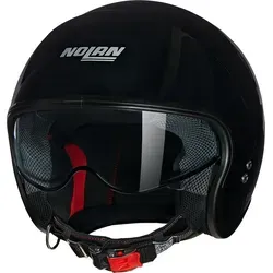 Nolan N21 Classico Jethelm - Schwarz - S - Motorradhelm mit VPS-Sichtschutzsystem für klare Sicht und Sicherheit, ideal für Stadtroller und Custom-Motorradfahrer. Leicht, modisch und komfortabel mit abnehmbarer Nackenrolle.