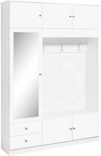 borchardt Möbel Garderobenschrank Kompakta 202 cm in Weiß