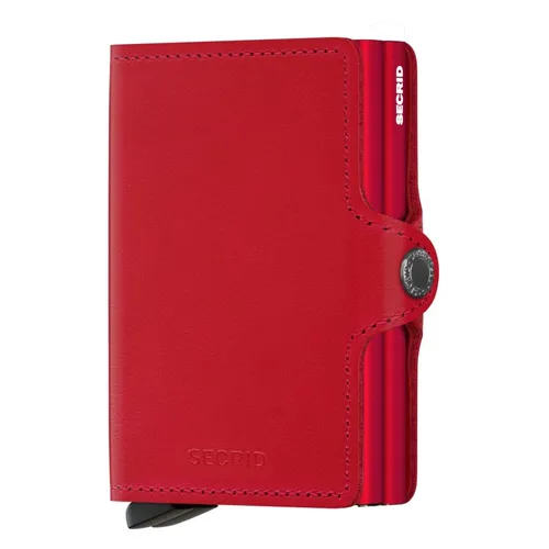 Secrid Twinwallet Kreditkartenetui original red-red TO-RED-RED - Kreditkartenhülle für Herren mit zwei Cardprotectors für bis zu 12 Karten, RFID-geschützt und kompakt – ideal für stilvolle Sicherheit und Ordnung.