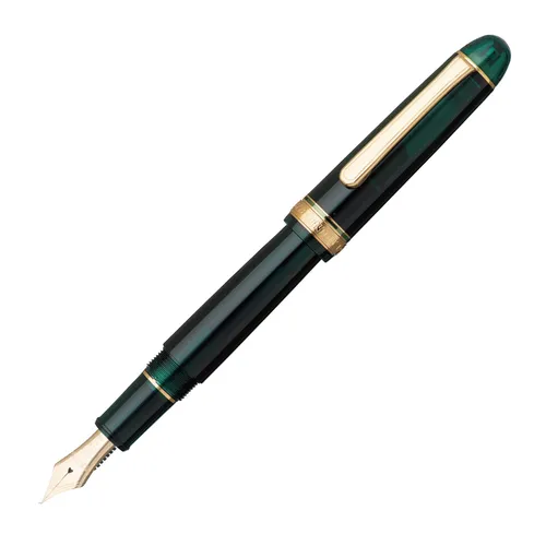 PLATINUM Century Gold Trim Laurel Green Japanese Fountain Pen SF/Green/0.30-036m