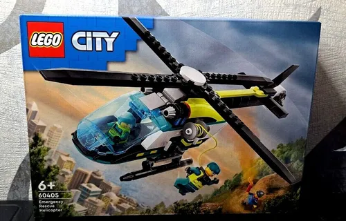 LEGO City Rettungshubschrauber - Kreatives Bauset mit 3 Minifiguren, fördert Abenteuer und Rollenspiele ab 6 Jahren