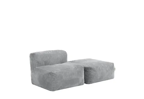 icon Modulares Sofa „Zen“ mit Hocker – Flauschig und Modern - Schaffen Sie einen komfortablen Rückzugsort in Ihrem Wohnzimmer oder Schlafzimmer. Dieses elegante Sofa-Set aus hochwertigem Cord bietet Flexibilität und Stil für jeden Raum.