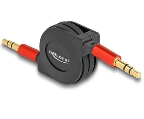 - Audio Aufrollkabel 3,5 mm 3 Pin Klinkenstecker zu Klinkenstecker 90 cm 85369