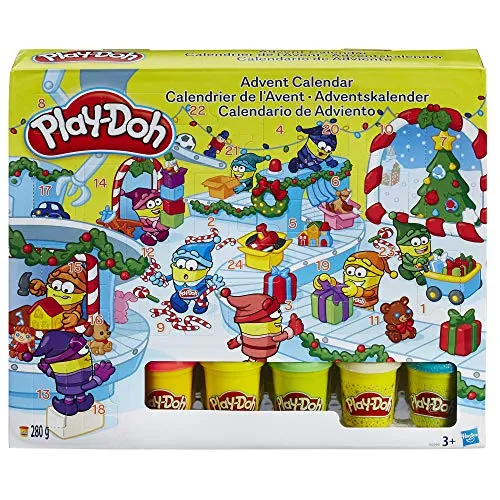 Play-Doh Adventskalender - Knete und kreatives Spielzeug für Kinder, inkl. 5 Dosen Knete und 24 Überraschungen für eine kreative und spaßige Adventszeit. Ideal für Kinder ab 3 Jahren.